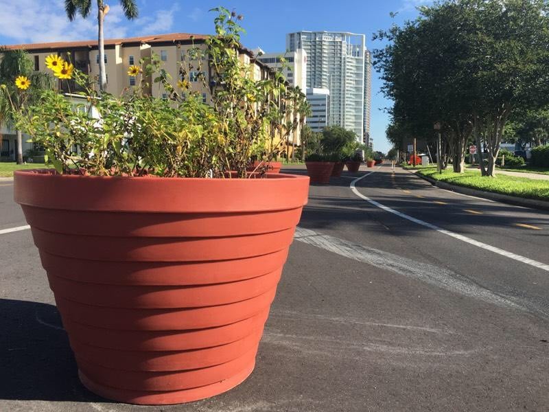 Step Planters With Self-Watering Reservoirs